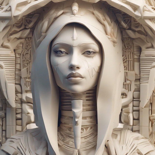 Ai Genereret, Kvinde, Statue, Smuk