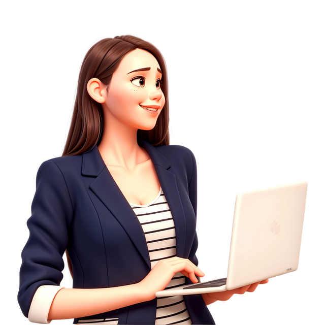 Free woman business woman computer illustration