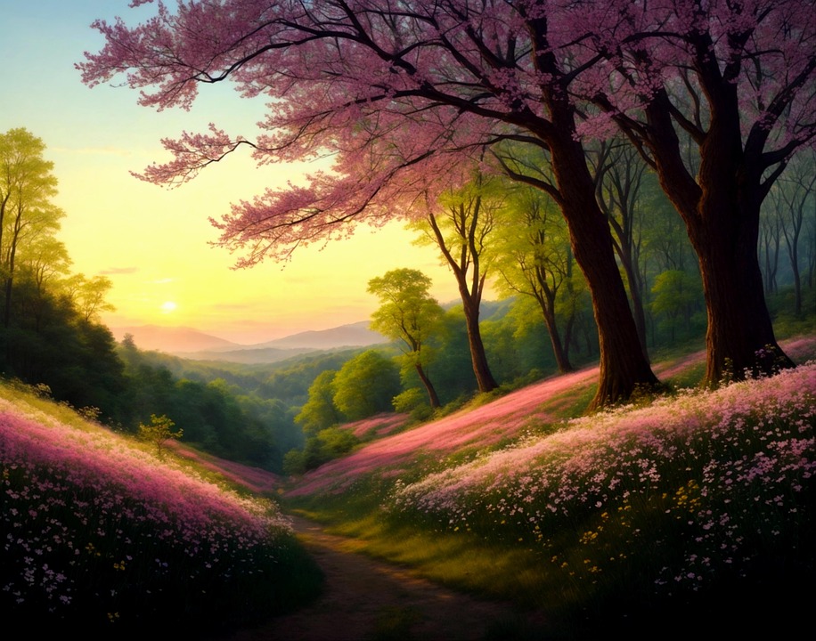 Download Spring, Floral Background, Forest. Royalty-Free Stock ...