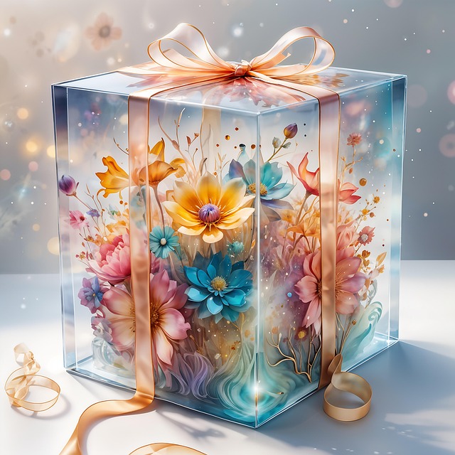 Free ai generated flowers gift illustration