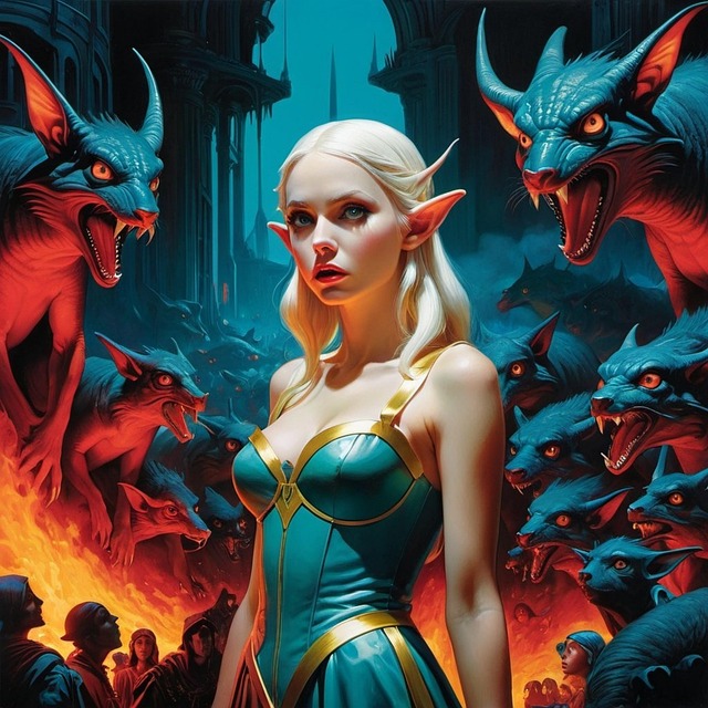 Download free HD stock image of Ai Generated Elf Free ai generated elf magic illustration