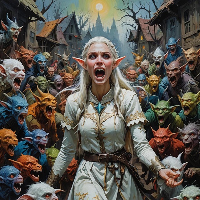 Download free HD stock image of Ai Generated Elf Free ai generated elf magic illustration