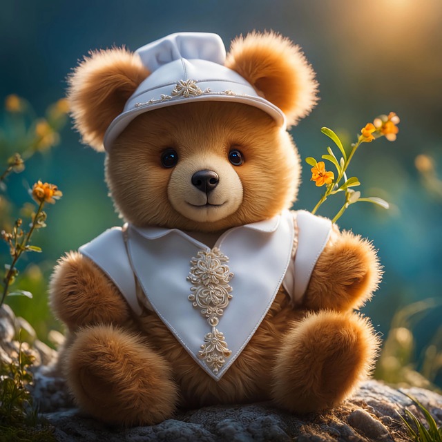 Free ai generated teddy bear toy illustration