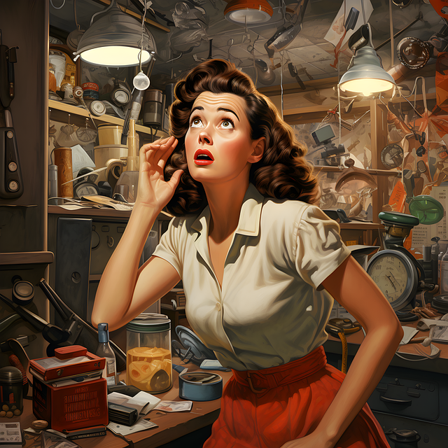 Free ai generated woman mess illustration