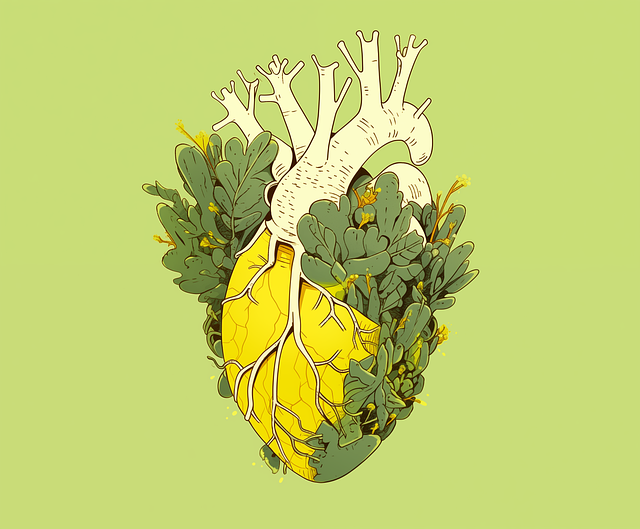 Free ai generated heart love illustration