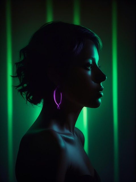 Free ai generated woman side illustration