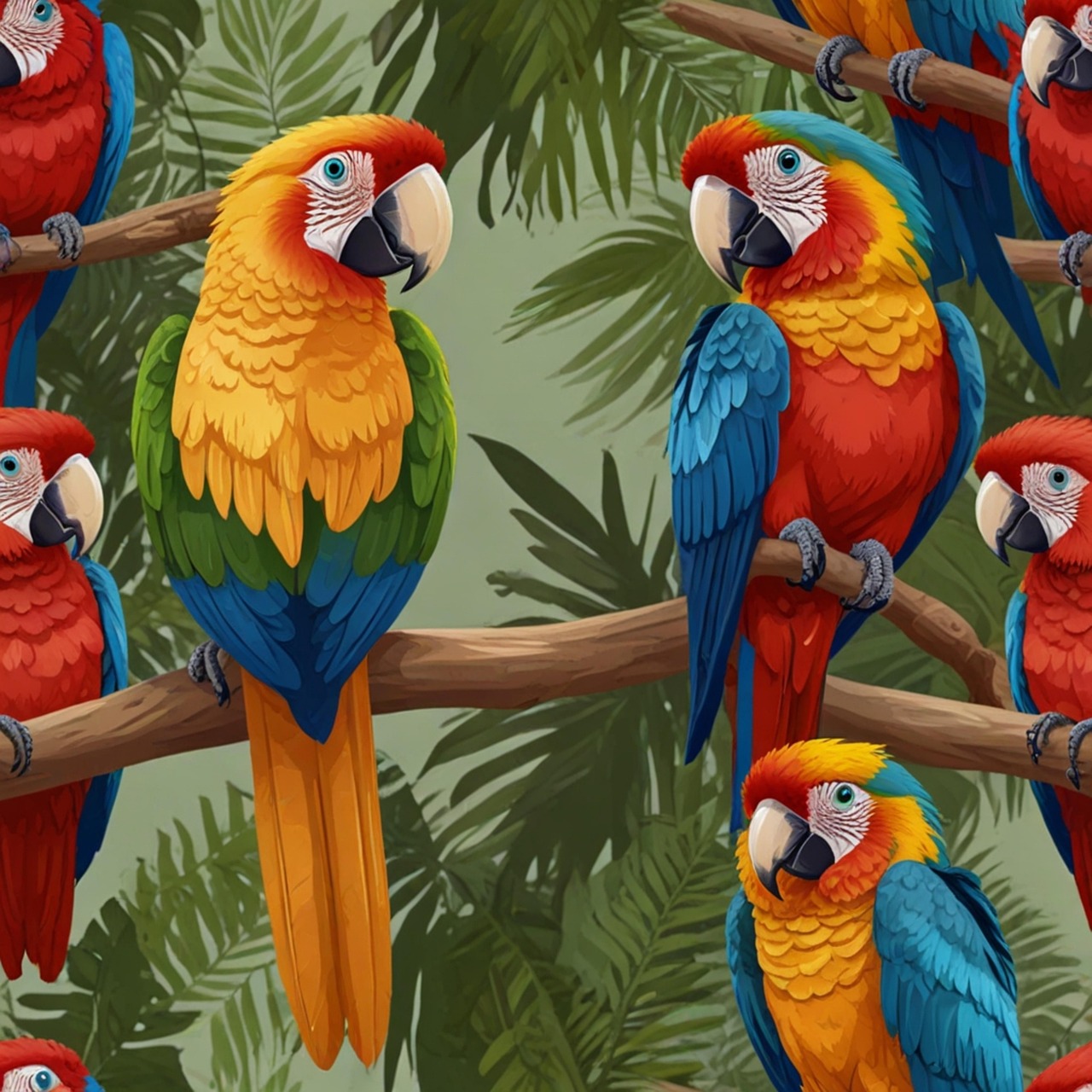 download-ai-generated-parrot-birds-royalty-free-stock-illustration
