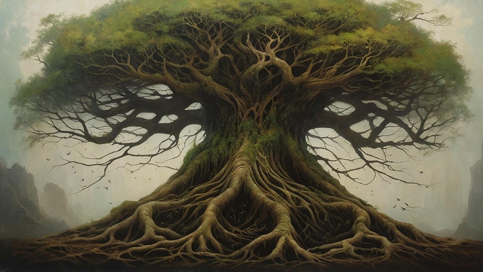 Download Ai Generated, Tree, Roots. Royalty-Free Stock Illustration ...