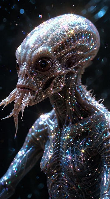 Free ai generated alien creature illustration
