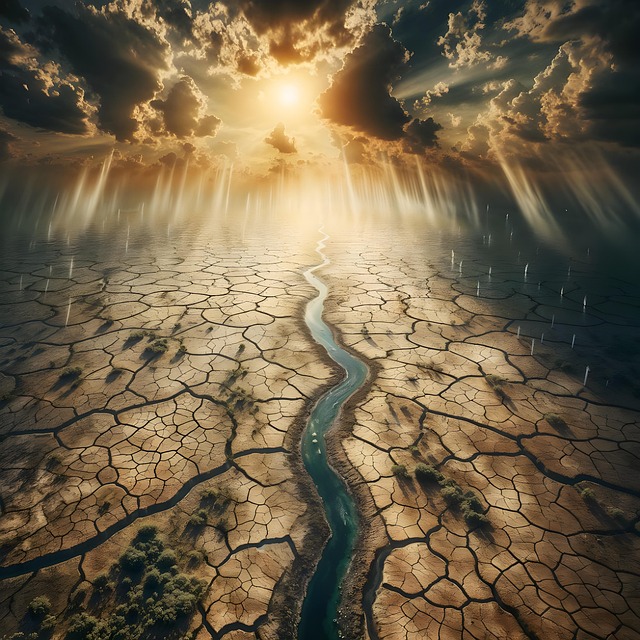 Free ai generated drought soil illustration
