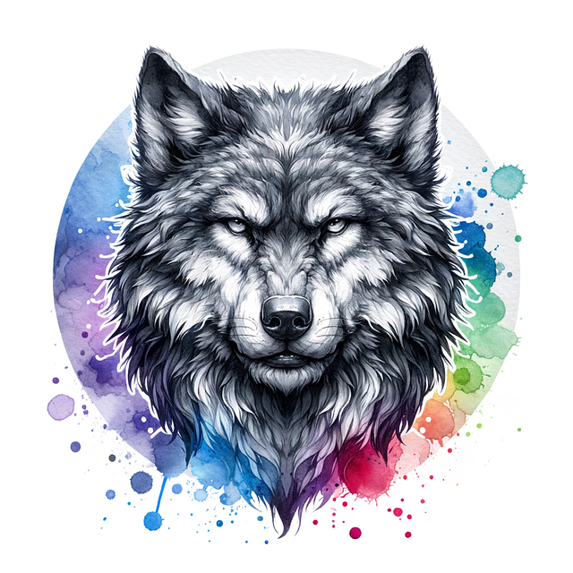 Free ai generated werewolf wolf illustration