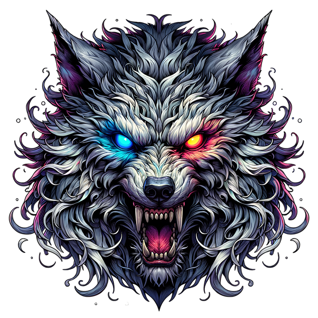 Download free HD stock image of Ai Generated Wolf Free ai generated wolf nature illustration