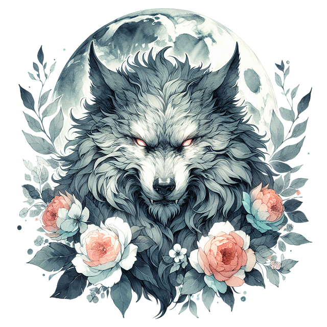Free ai generated werewolf wolf illustration