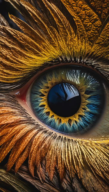 Free ai generated eye pupil illustration