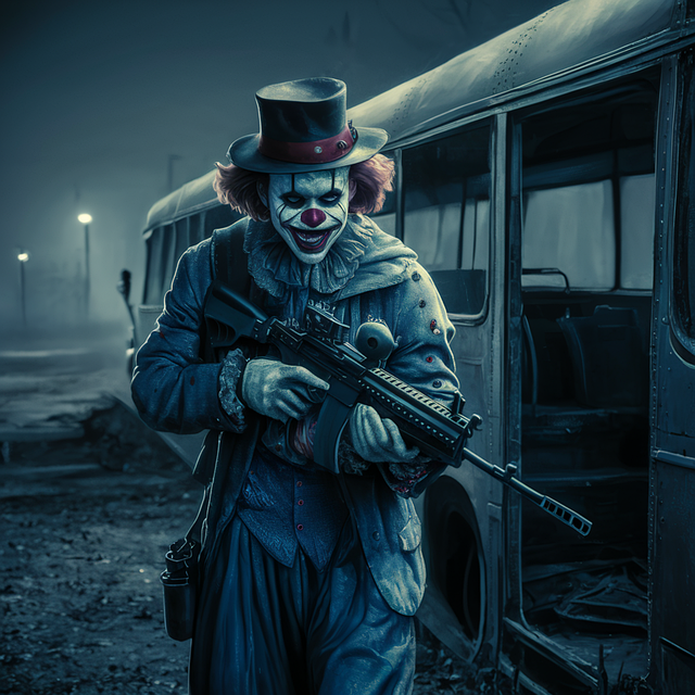 Free clown gun weapon illustration