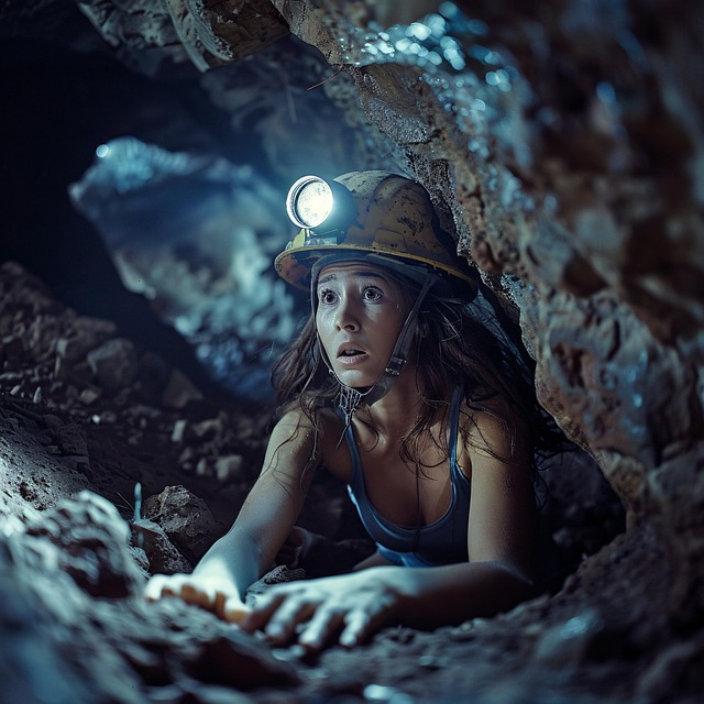 Free ai generated cave caving illustration