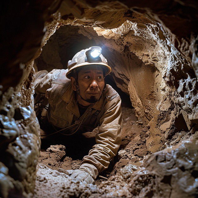 Free ai generated caving explorer illustration