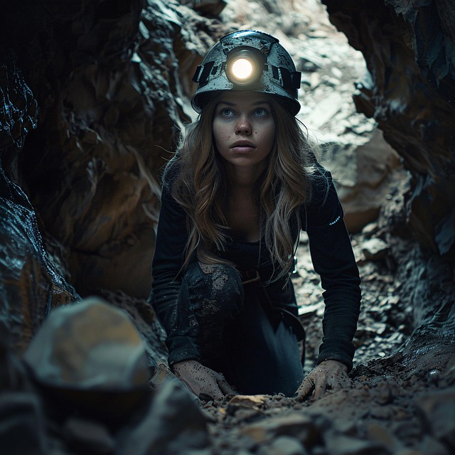 Free ai generated caving explorer illustration
