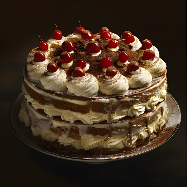 Free ai generated cake dessert illustration