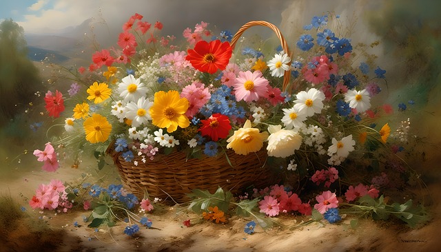 Free ai generated flowers wildflowers illustration