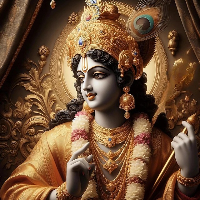 Free god krishna india illustration