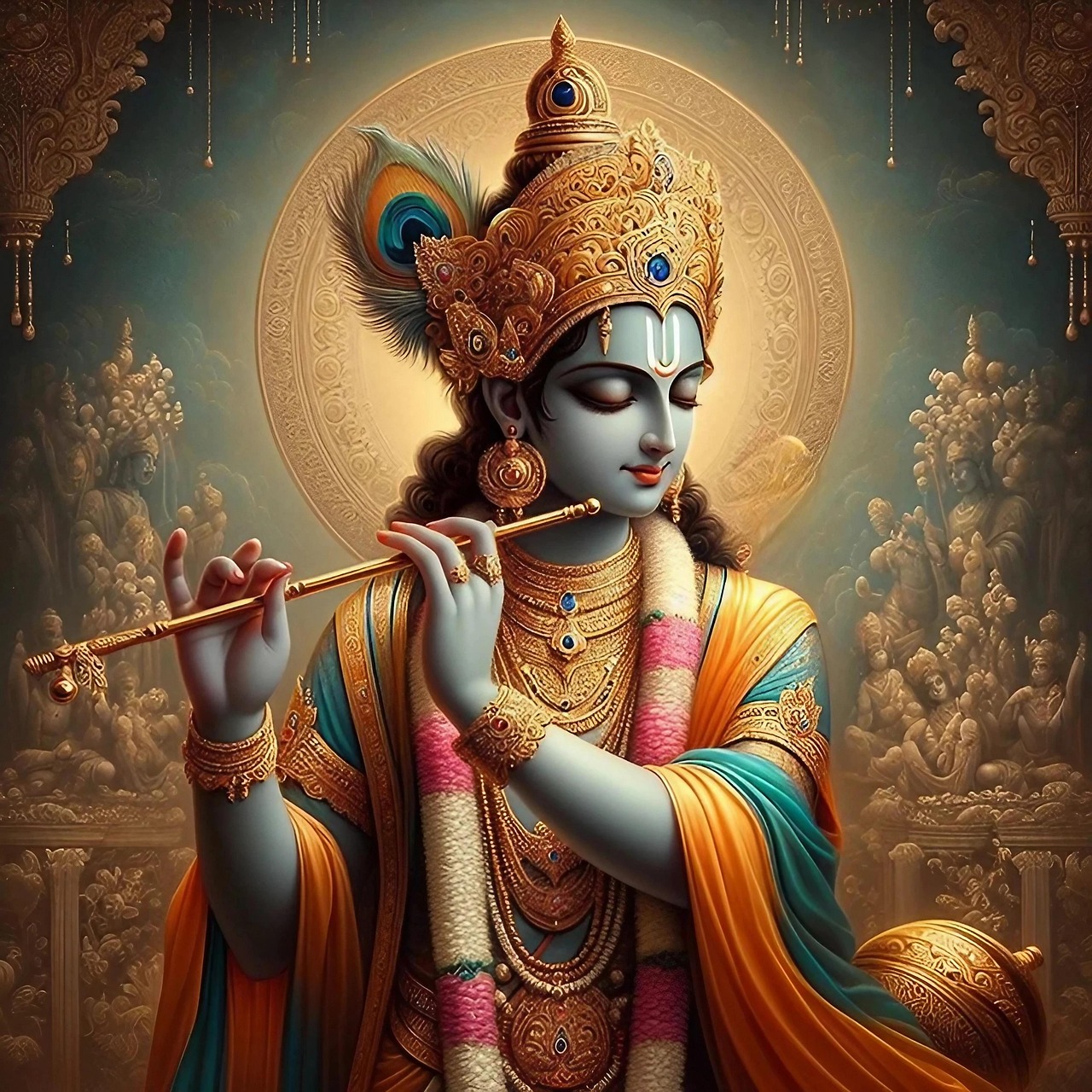 Sch nsten Gem lde Von Lord Krishna