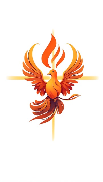 Free ai generated dove fire illustration
