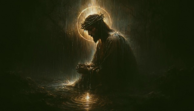Free jesus crown of thorns intense illustration