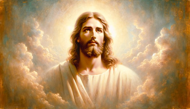 Free jesus savior rain illustration