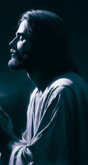 Free jesus savior rain illustration