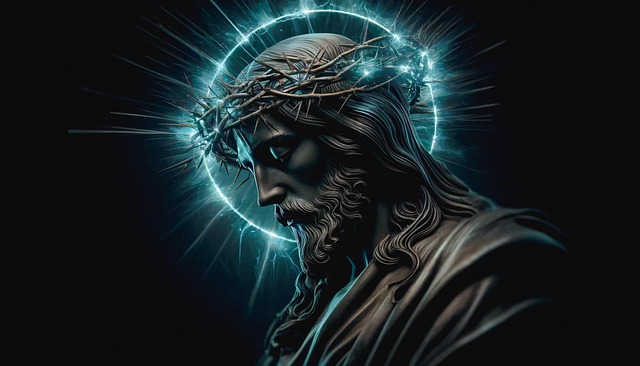 Free jesus savior rain illustration