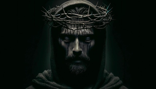 Free jesus savior rain illustration