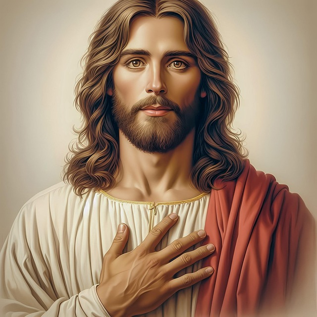 Free jesus savior rain illustration