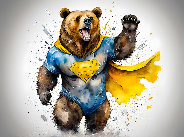 Free ai generated grizzly bear illustration