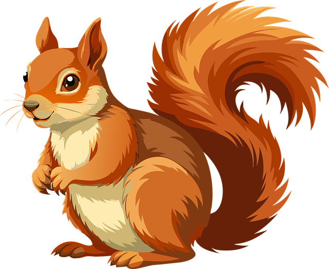 Free ai generated nature squirrel vector