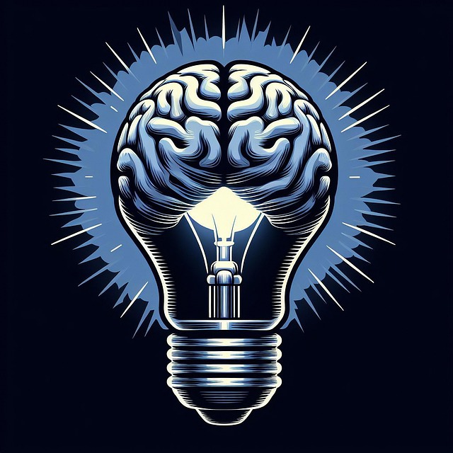 Free ai generated brain light illustration
