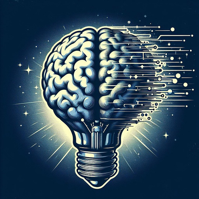 Free ai generated brain bulb illustration
