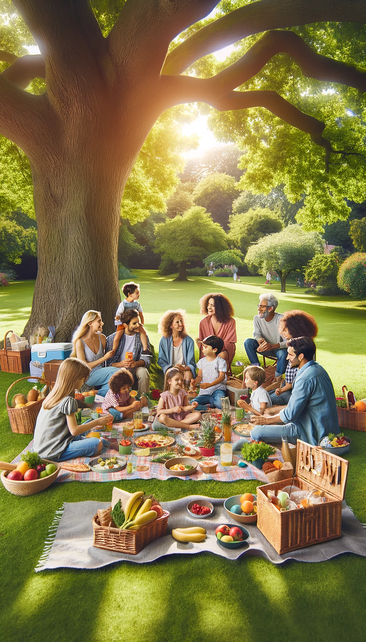 Download Picnic Fruit Basket Royalty Free Stock Illustration Image