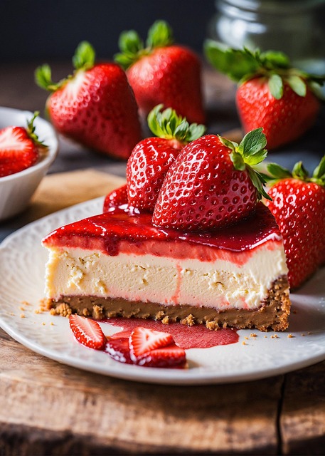 Download free HD stock image of Ai Generated Cake Free ai generated cake strawberries illustration