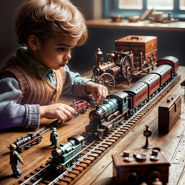 Download free HD stock image of Ai Generated Child Free ai generated child train illustration