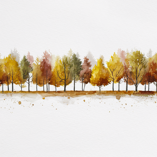 Free ai generated trees birch illustration