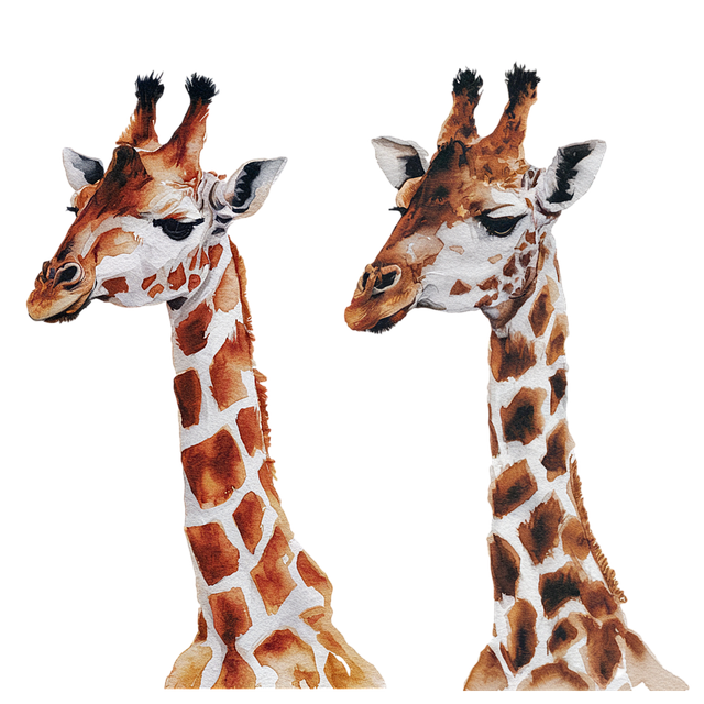 Free ai generated nature giraffe illustration