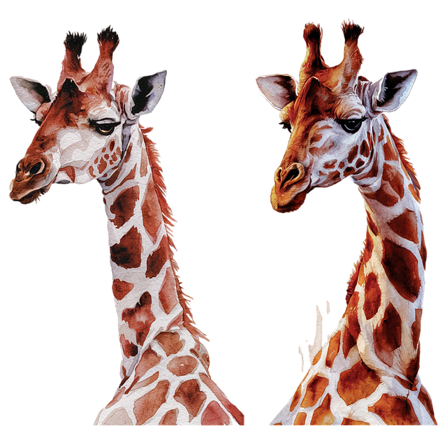 Free ai generated giraffe animal illustration