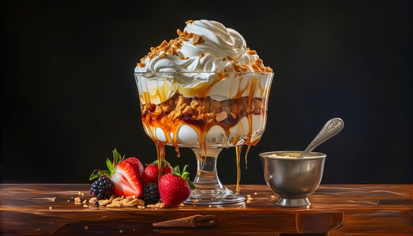 Free Ai Generated Ice Cream illustration and picture