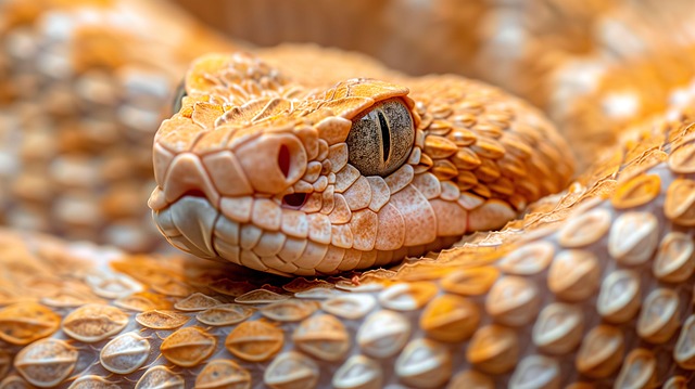 Free ai generated snake viper illustration
