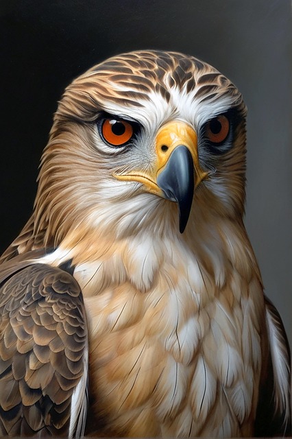 Free ai generated bird falcon illustration
