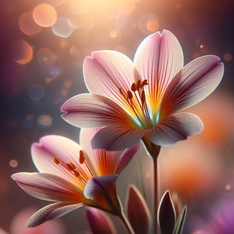 Free Ai Generated Lilies illustration and picture