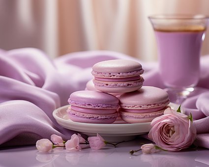 Free Ai Generated French Macaroons illustration and picture