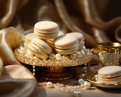 Free Ai Generated French Macaroons illustration and picture