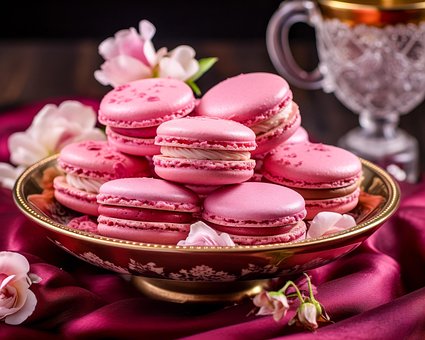 Free Ai Generated French Macaroons illustration and picture